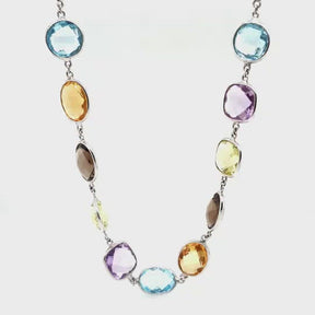 Kash color stone necklace