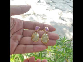  Two-step earrings