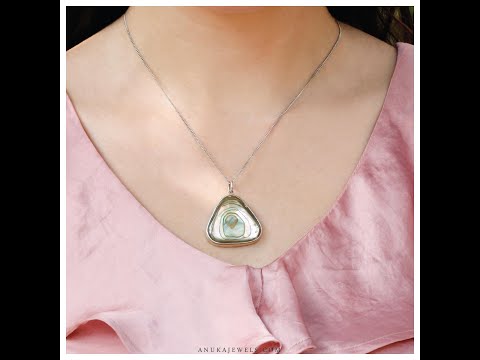Triangular Abalone pendant