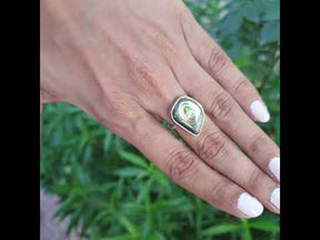 Vintage Style Oval Abalone Ring