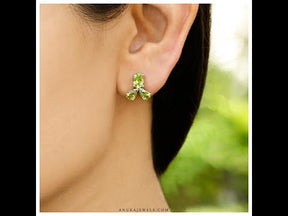  green earrings