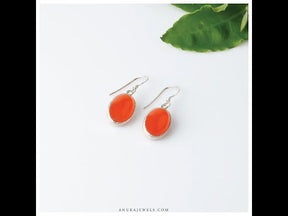  orange earrings