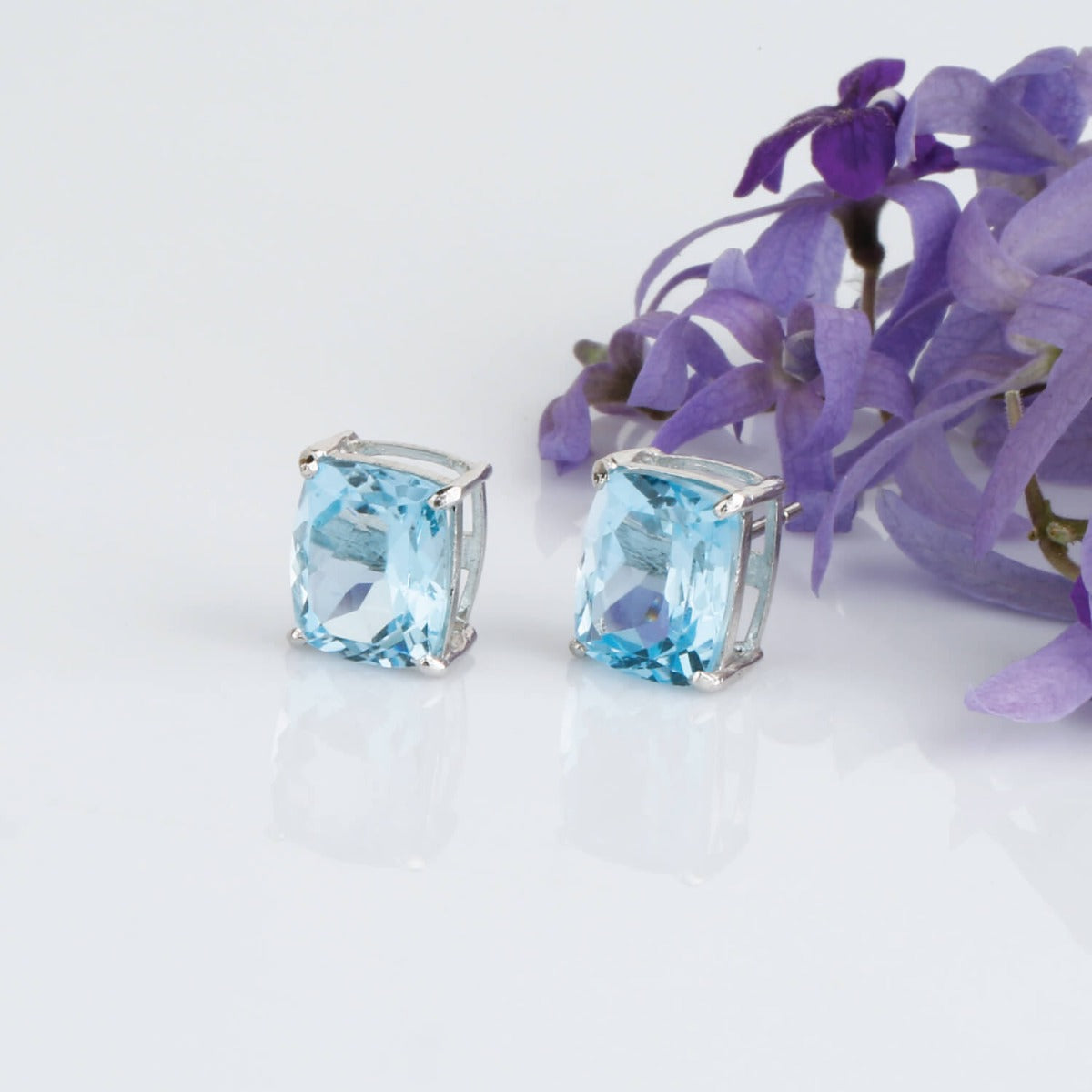 silver earrings