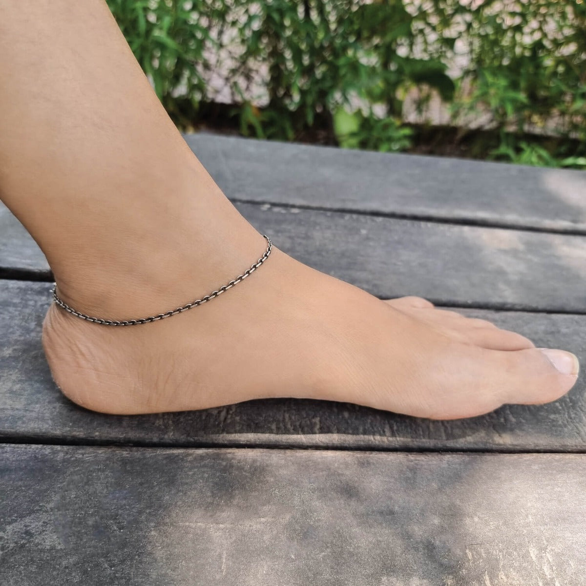  sterling silver anklet