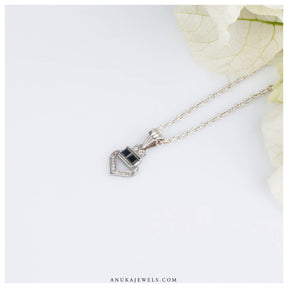 sapphire pendant