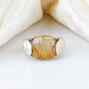 rutile quartz ring