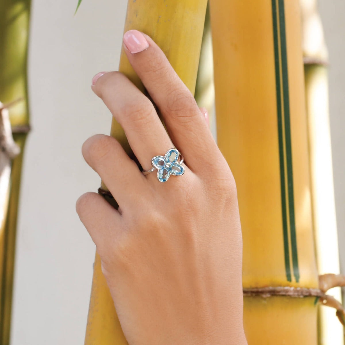 silver ring, sterling silver ring, blue topaz ring, buy blue topaz jewelry, multi color ring, fancy ring, gemstone ring