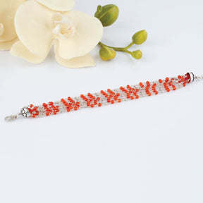  carnelian silver bracelet