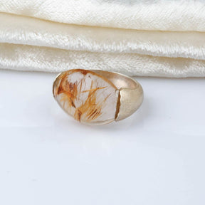 rutile quartz ring