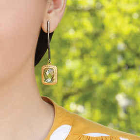 Ravishing Lemon Quartz Silver 925 Earrings