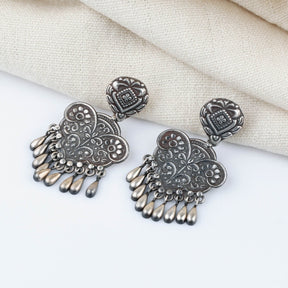 silver earrings