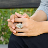 abalone ring, buy silver ring, sterling silver ring,  gemstone ring, buy silver ring, buy gemstone jewelry, buy jewelry online, abalone  jewelry, reticulated jewelry