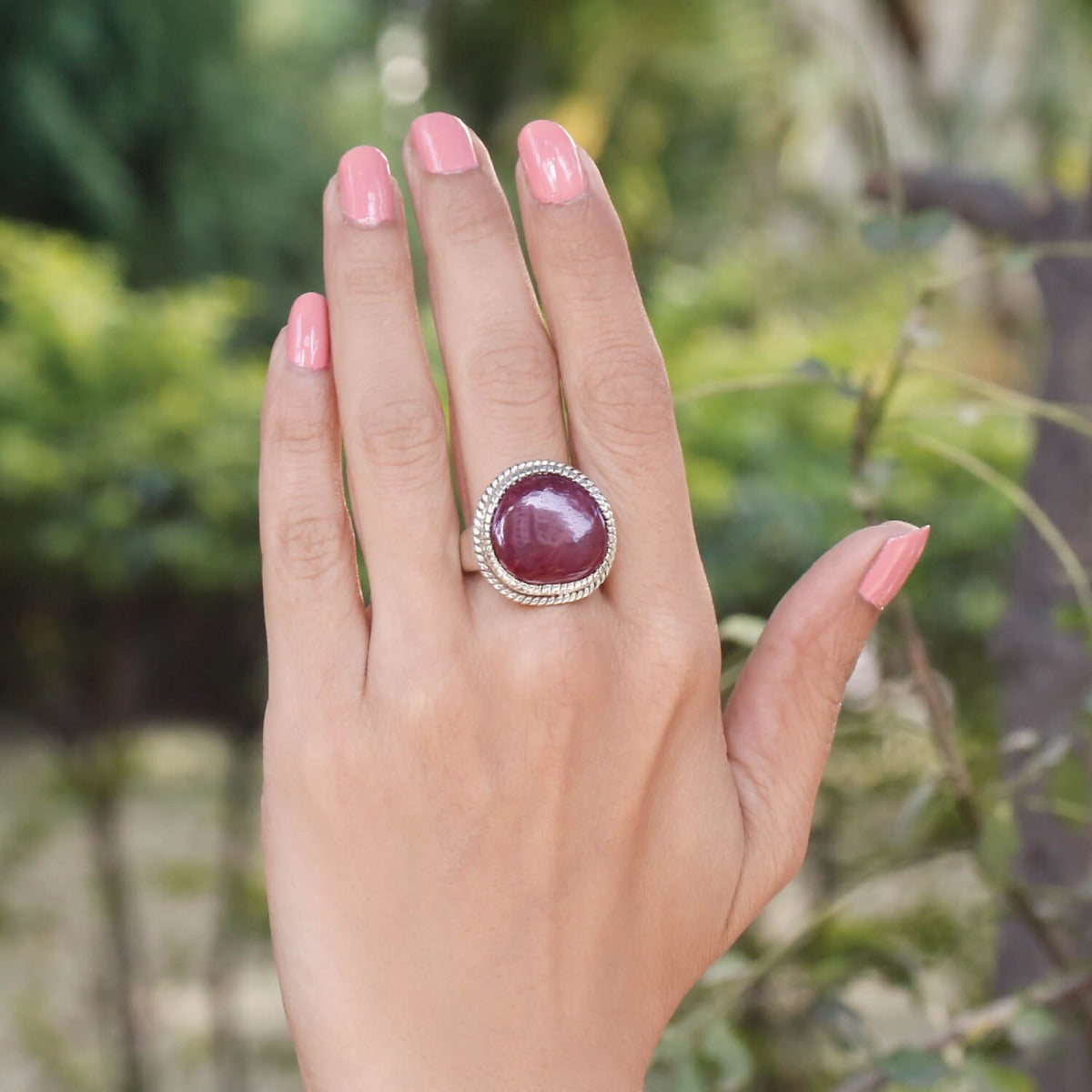 ruby ring, sterling silver ring, buy ruby ring, ruby jewelry