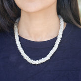 silver necklace, sterling silver necklace, moonstone necklace, silver moonstone necklace, white necklace, silver white necklace, white silver necklace, moonstone beads necklace, white beads necklace