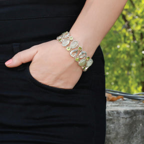 silver bracelet, sterling silver bracelet, colorstone bracelet, silver colorstone bracelet, green bracelet, silver greeen bracelet, yellow bracelet, silver yellow bracelet