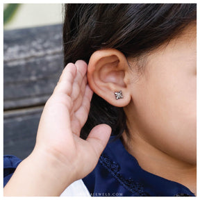 Sterling silver clearance kid earrings