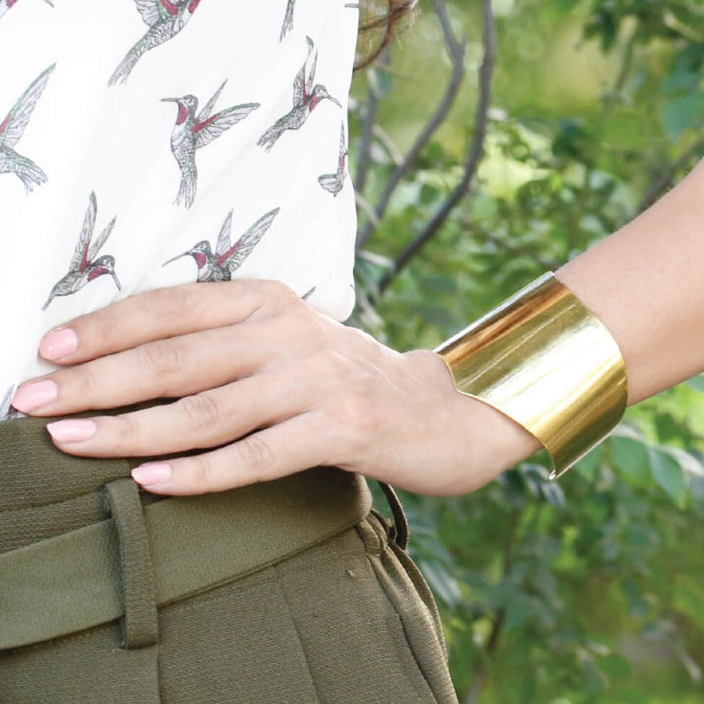 18K Gold Plated bangle, Sterling silver bangle, Gold plated handcuff, Modern bangle, yellow colour bangle, jewellery.