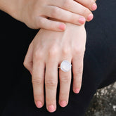 silver ring, sterling silver ring, chalcedony ring, silver ring, silver chalcedony ring, blue ring, silver blue ring, blue silver ring, 