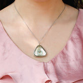 Triangular Abalone pendant