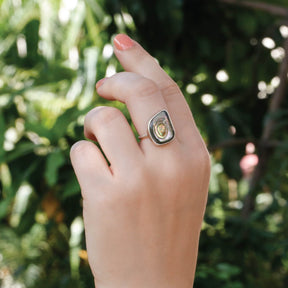 Vintage Style Oval Abalone Ring