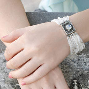 silver bracelet, sterling silver bracelet, moonstone bracelet, silver moonstone bracelet, moonstone beads bracelet, beads bracelet, white bracelet, silver white bracelet, white silver bracelet,white beads bracelet