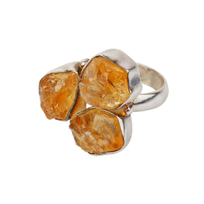  citrine flower ring