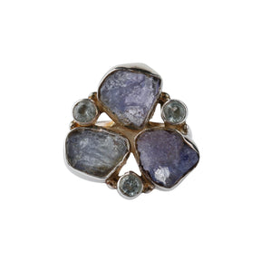 rough stone jewelry, raw stone jewelry, buy colorstone jewelry, buy raw stone jewelry, sterling silver ring, buy ring, buy ring online, buy colorstone  ring, raw colorstone ring, flower ring