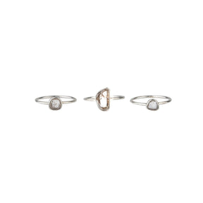 diamond silver ring