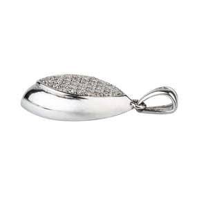  diamond silver pendant