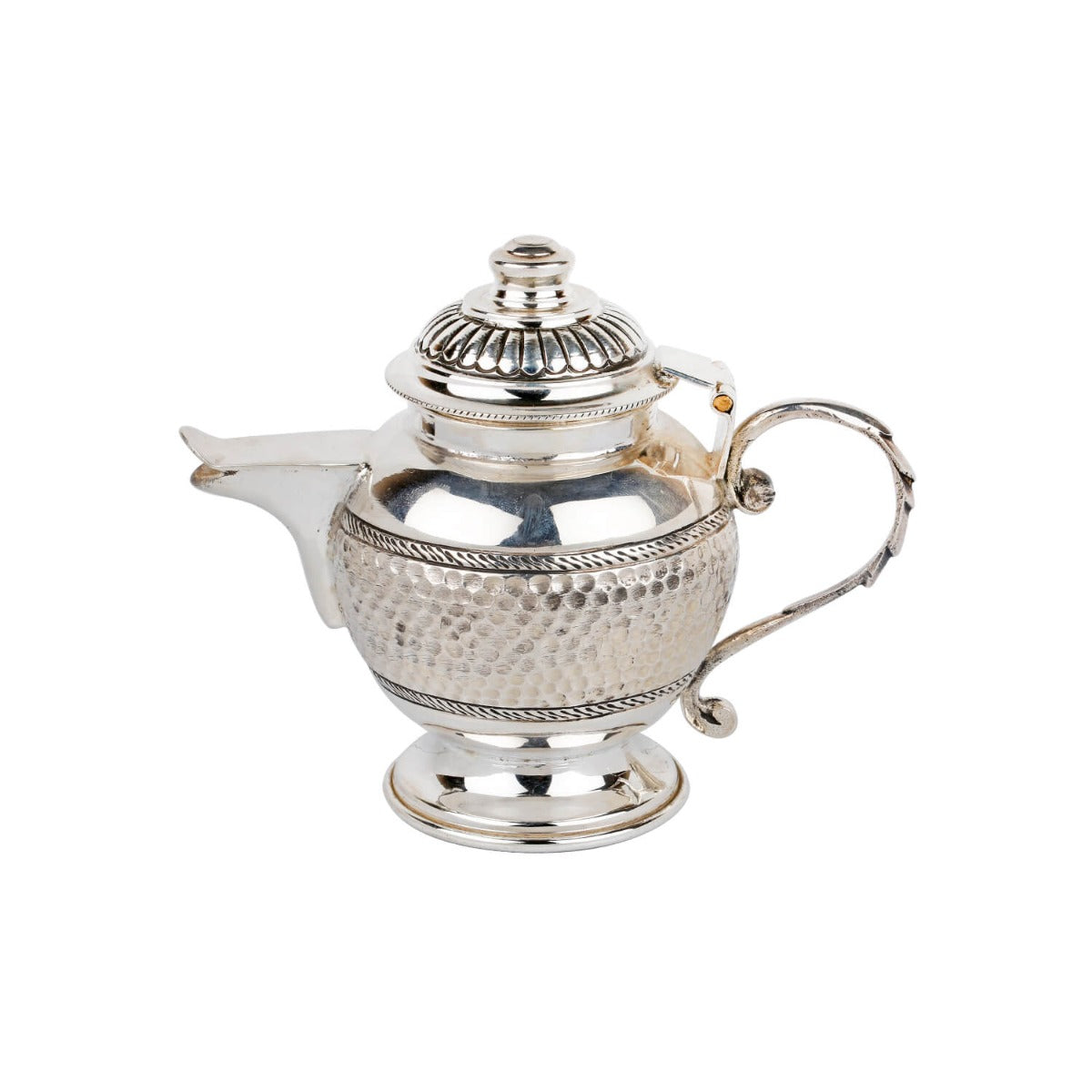 Handcrafted Elephant carving silver milk pot