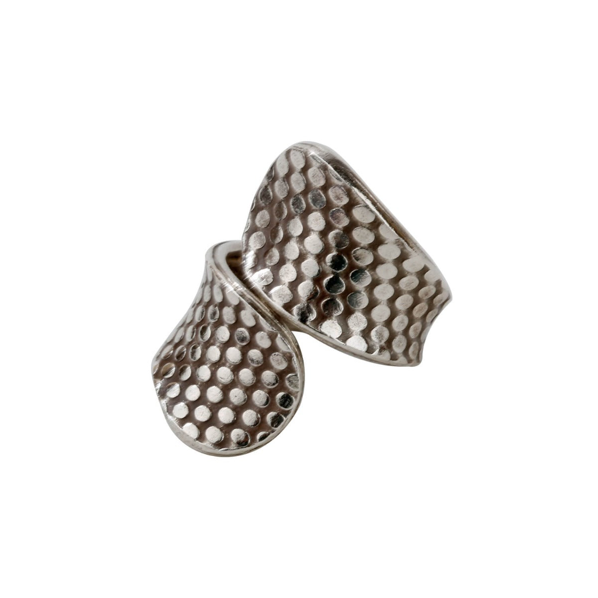 Snakeskin sterling silver ring