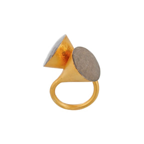 18K gold plated ring