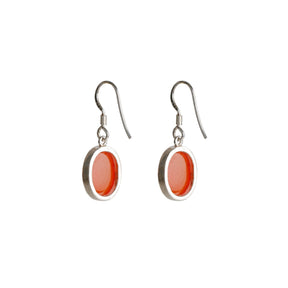  carnelian silver earrings