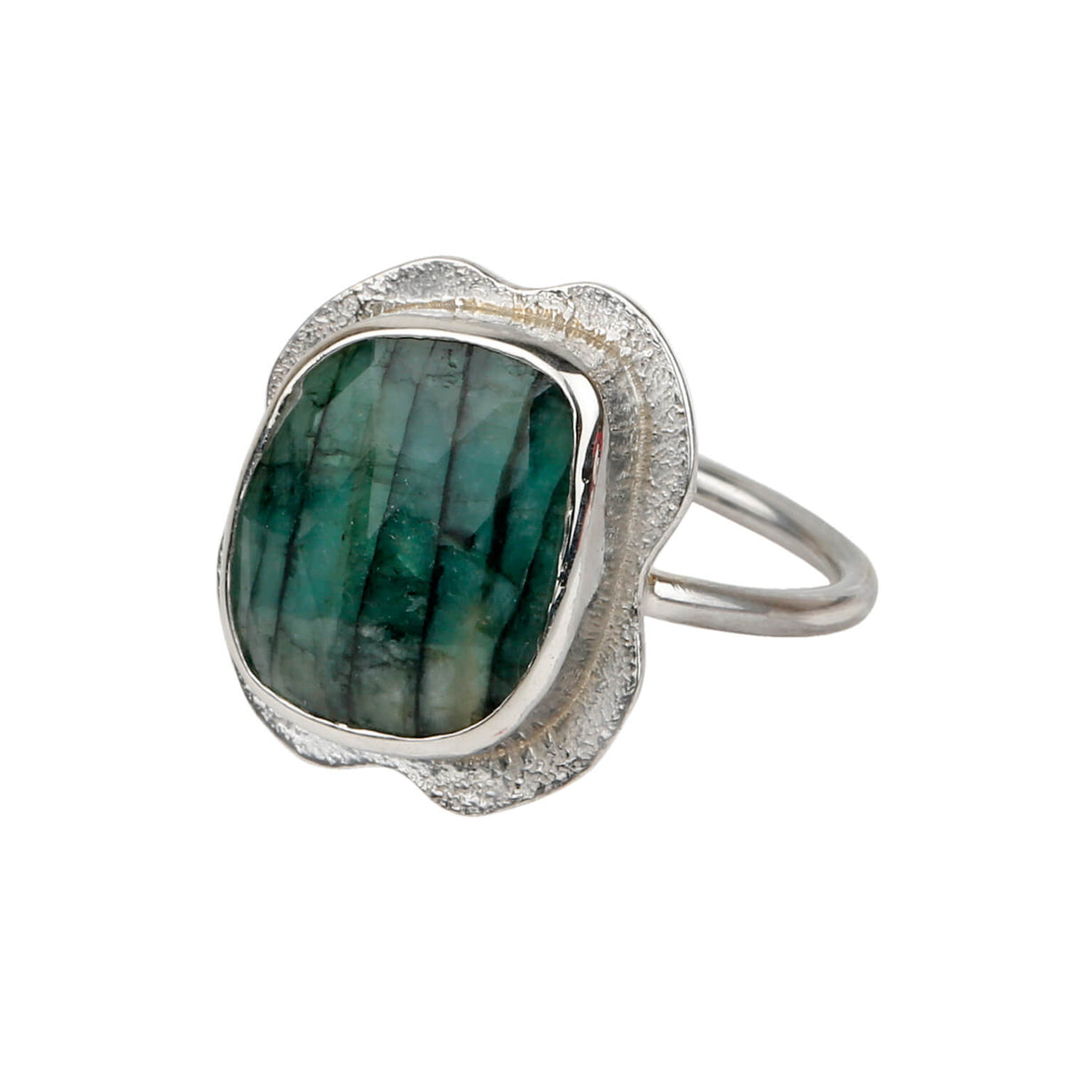 Emerald Silver 925 Ring