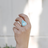  light blue ring