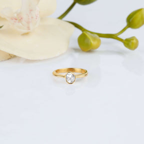 Beauteous 18k Gold Plated Silver and Diamond ring