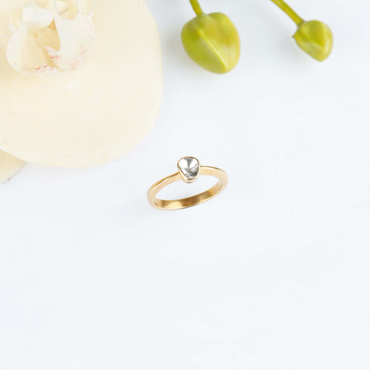 Divine gold plated diamond ring