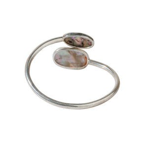 Oval end Abalone bangle