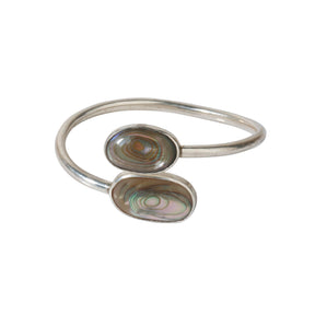 Oval end Abalone bangle