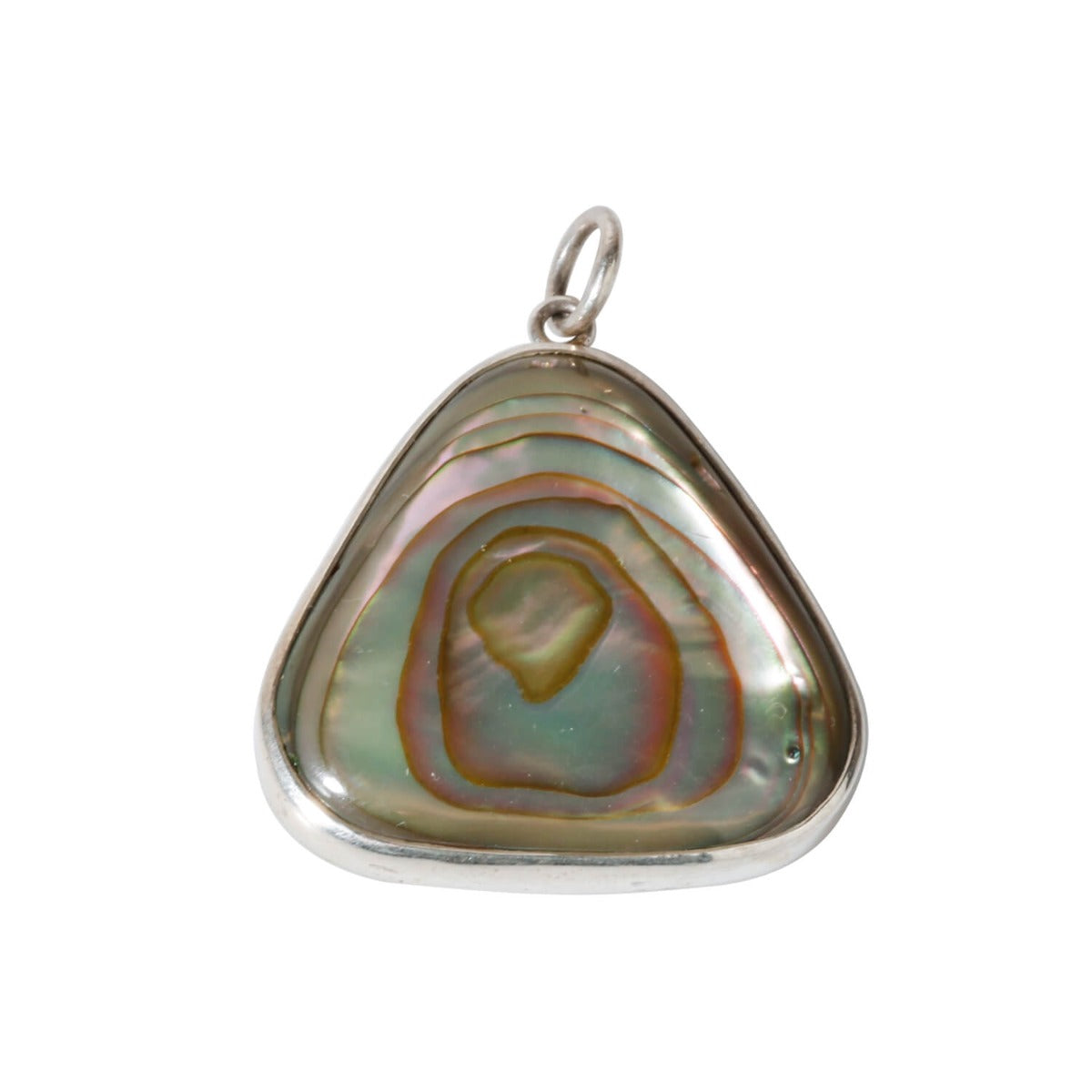 Triangular Abalone pendant
