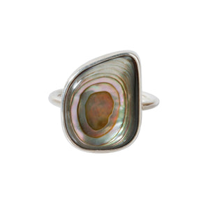 Vintage Style Oval Abalone Ring