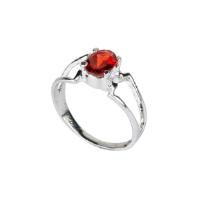 Garnet Silver 925 Ring