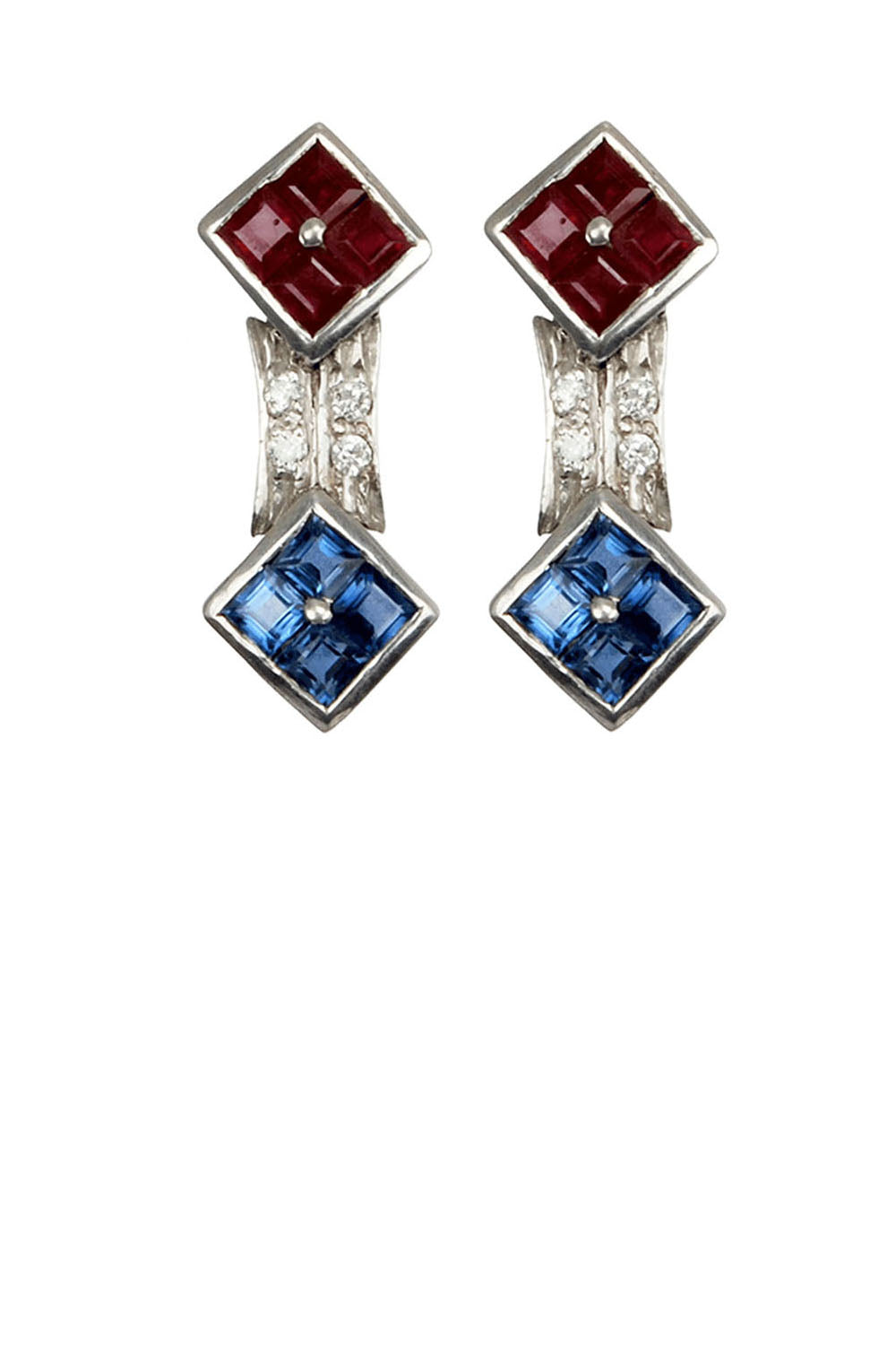 blue sapphires and diamonds