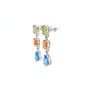 Brecken Color Stone Earrings