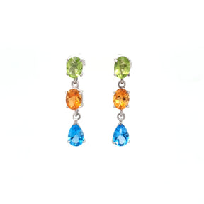 Brecken Color Stone Earrings