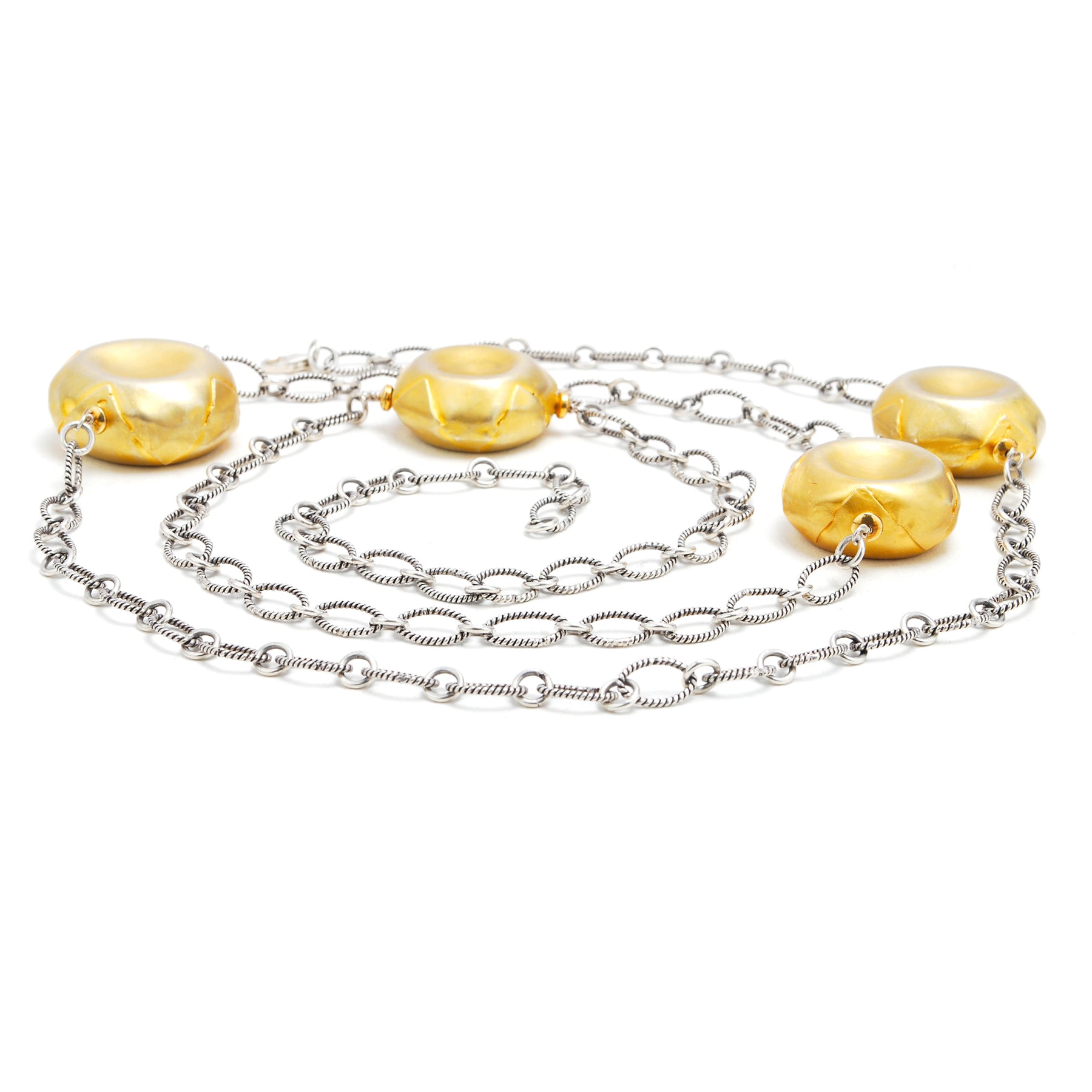 18 karat store silver chain