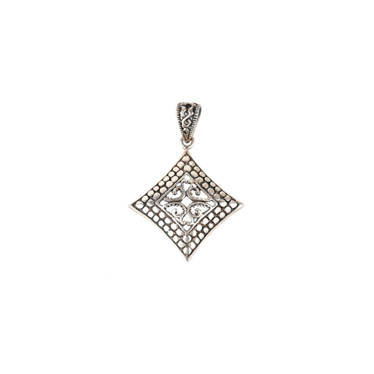 Sterling silver diamond shape Pendant