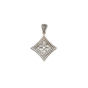 Sterling silver diamond shape Pendant