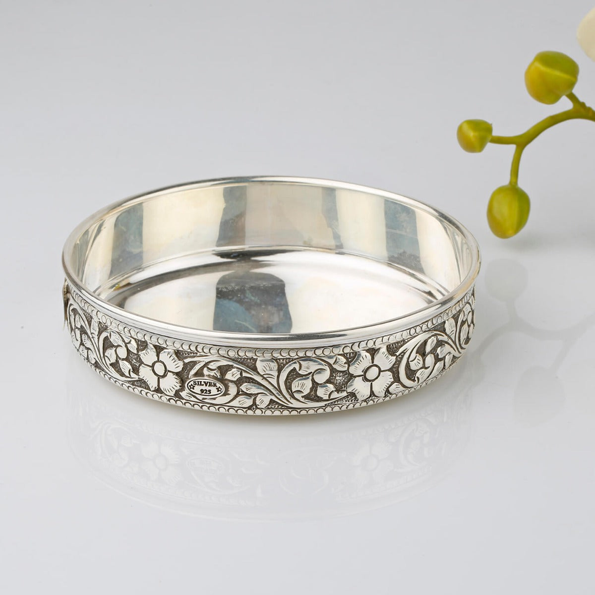 magnificent handcrafted sterling silver plate