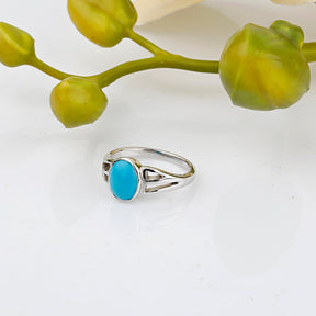  silver turquoise ring